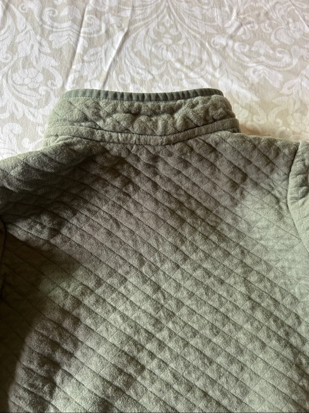 wonder nation Olive Quilted Half-Zip Pullover